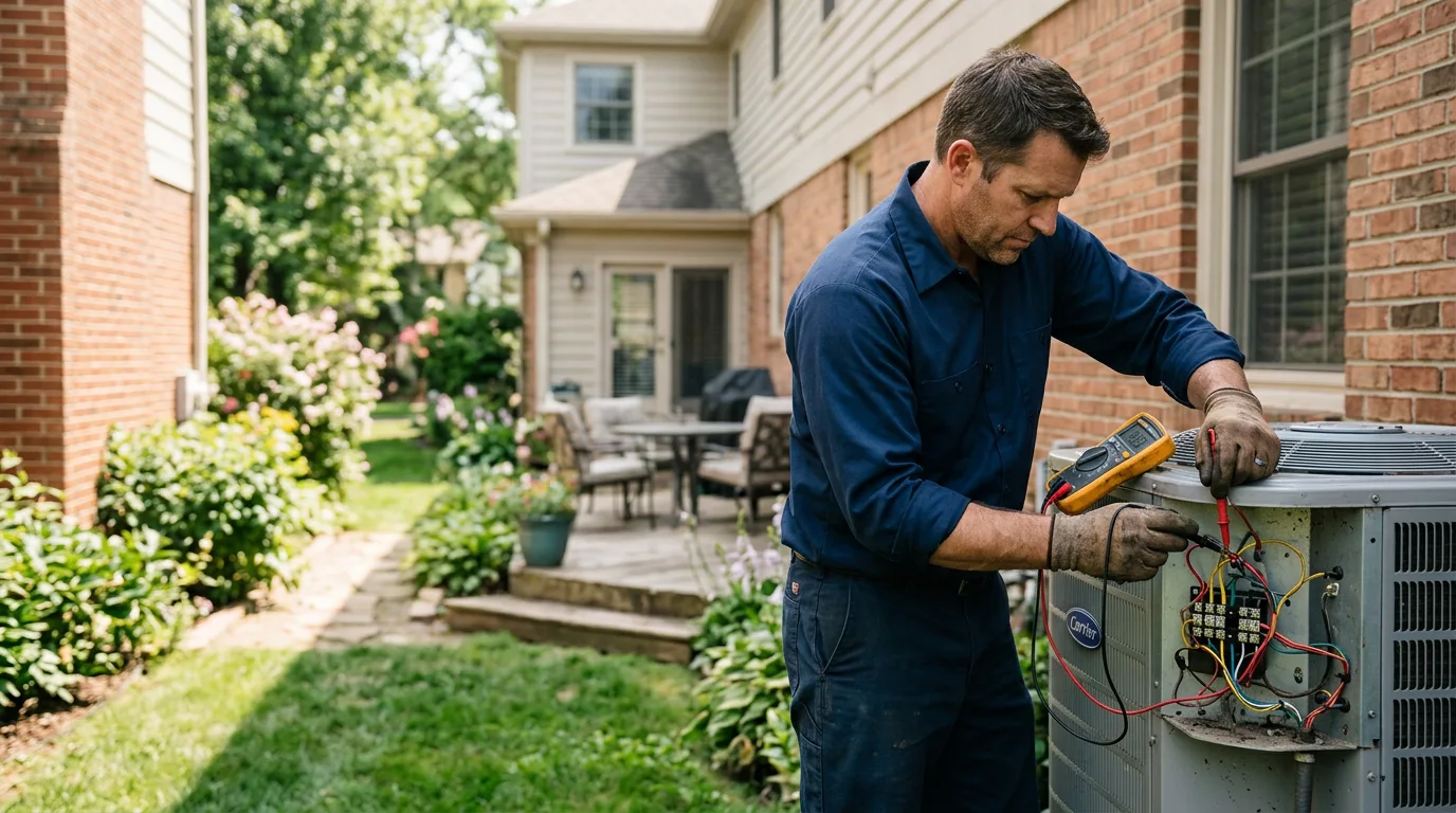 HVAC technician working near Coeur D Alene, ID